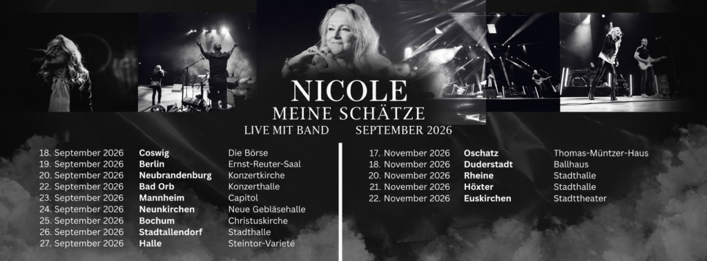 Nicole „Meine Schätze“ – Live mit Band 2026