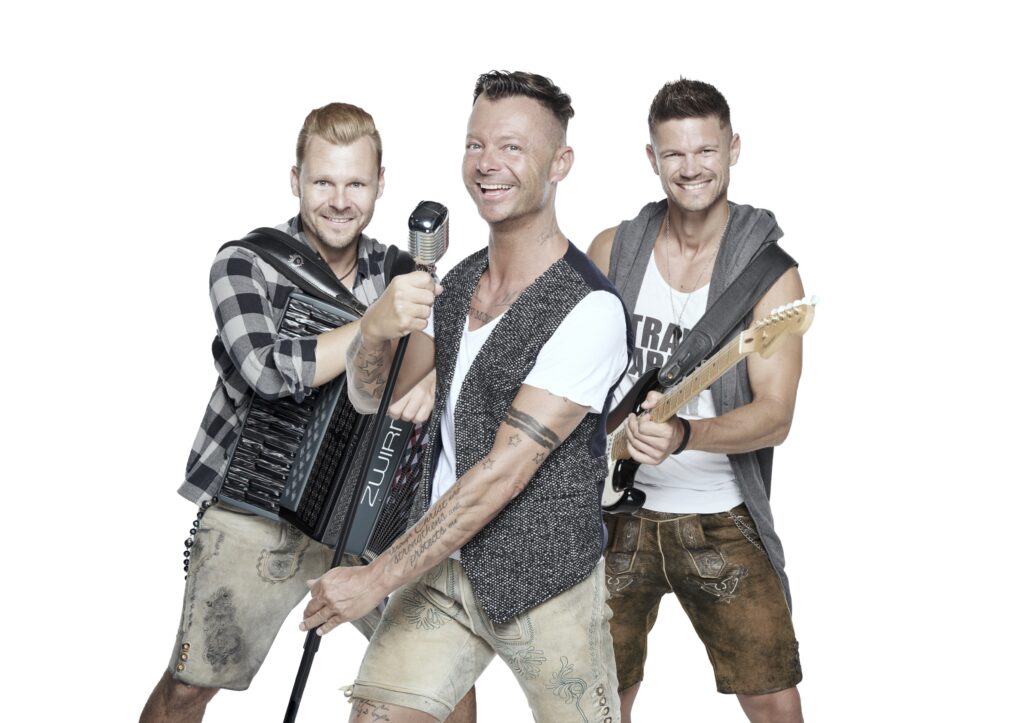 ZWIRN mit den drei Bandmitgliedern auf einem Pressefoto